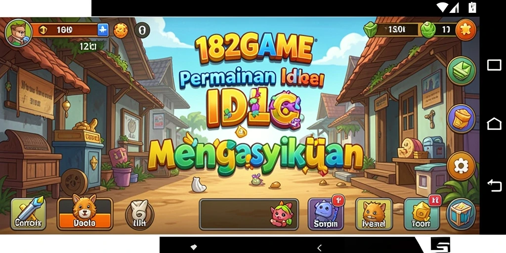 Tampilan gameplay Idle yang menarik dan menghibur.