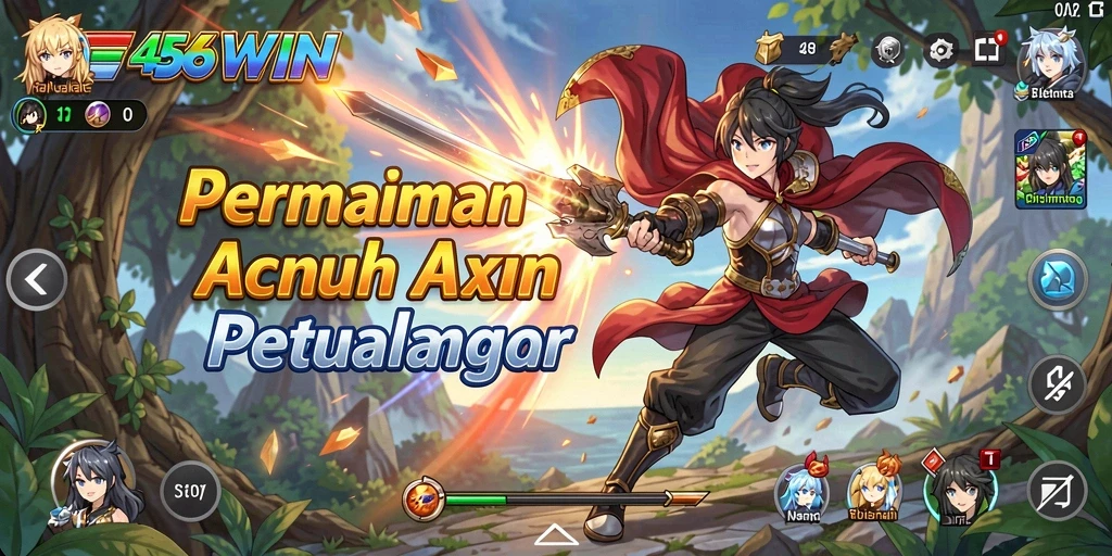 Screenshot gameplay 456WIN menampilkan aksi seru dalam dunia Anime.