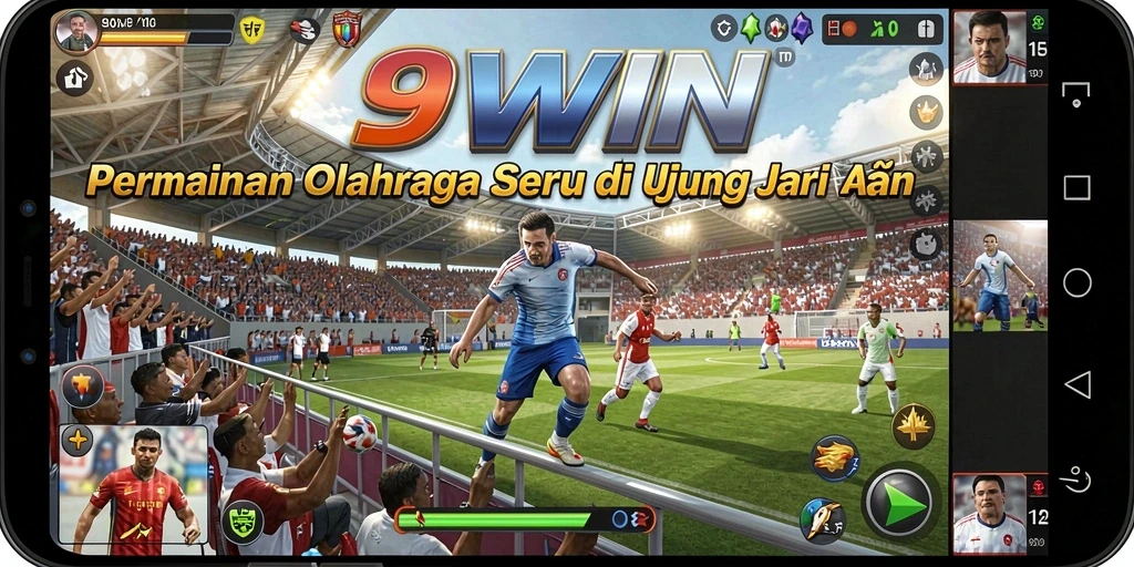 Tangkapan layar utama 9WIN menampilkan gameplay olahraga yang menawan.