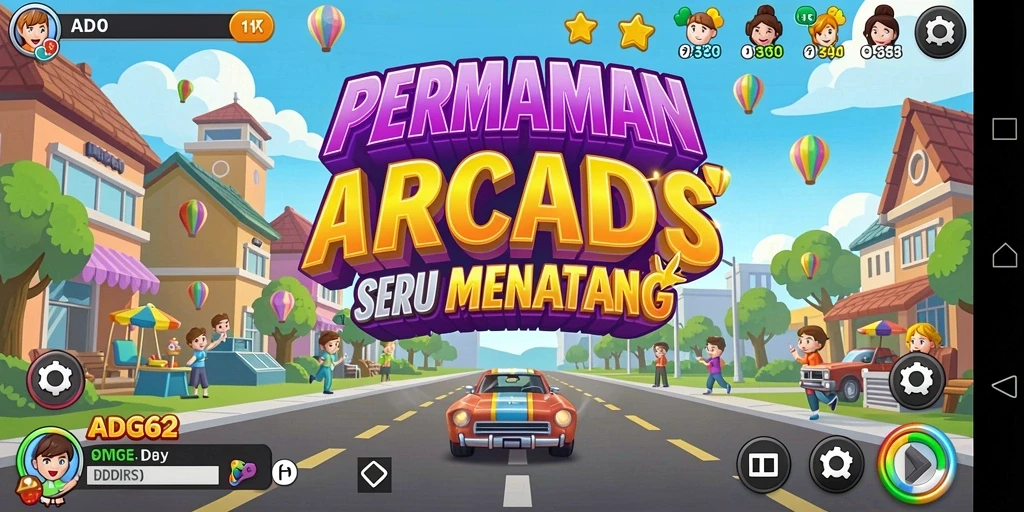 Tampilan gameplay seru ADG62 yang penuh aksi.