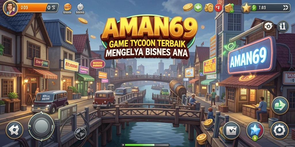 Tampilan gameplay Tycoon AMAN69 yang menarik dan interaktif.
