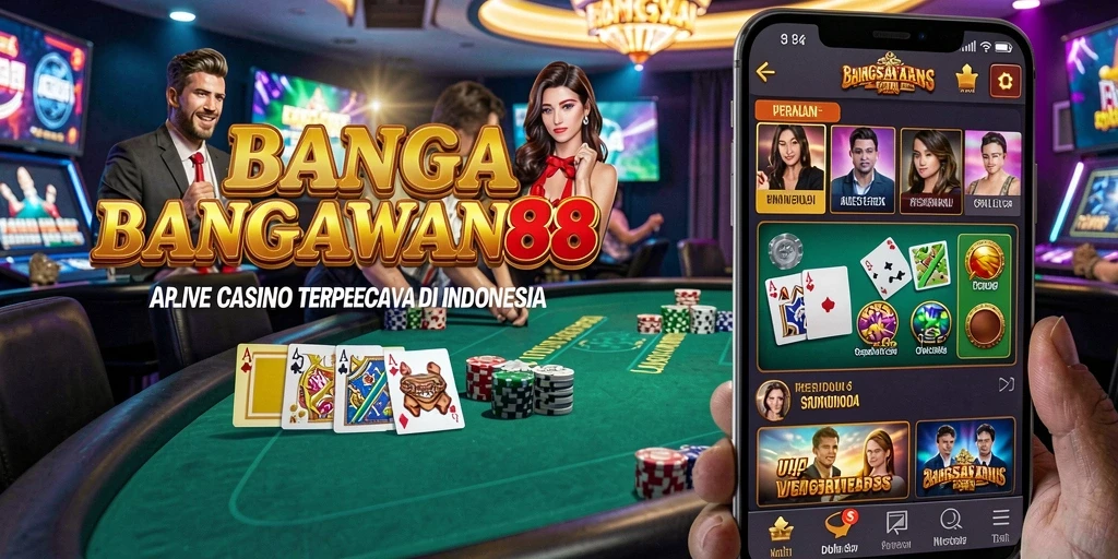 Tampilan permainan kasino langsung yang menarik di BANGSAWAN88.