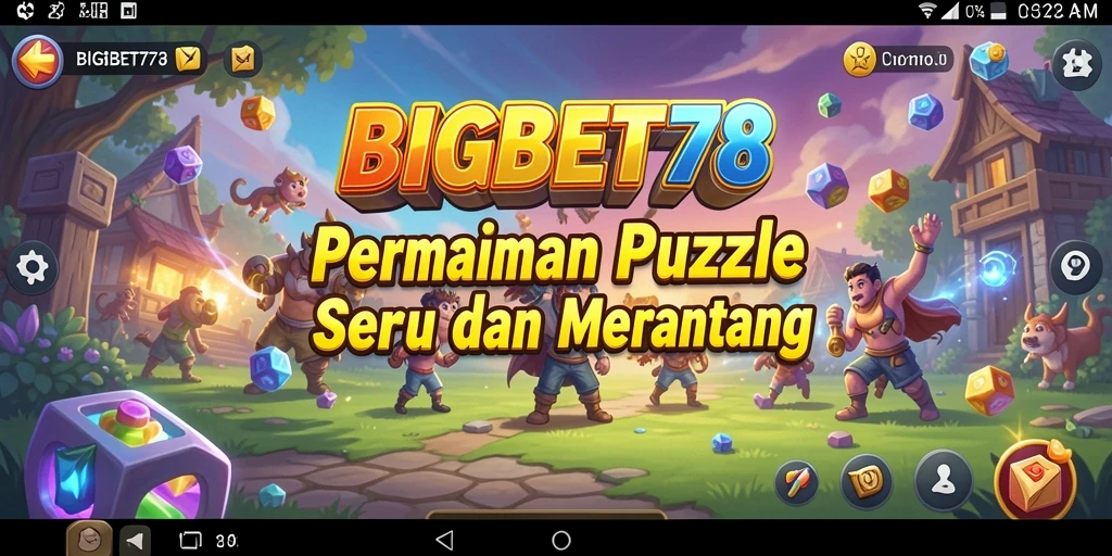 Tampilan gameplay mendebarkan dari BIGBET78 dengan berbagai level Puzzle.