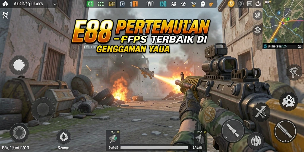 Tampilan mendebarkan dalam gameplay E88 yang intens dan seru.