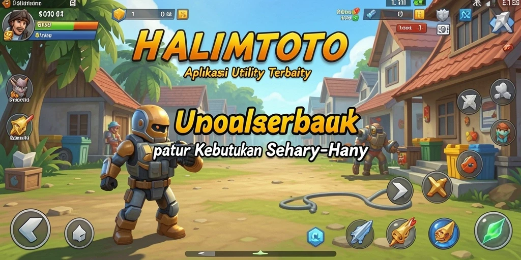 Tampilan utama HALIMTOTO dengan fitur-fitur Utility yang menarik.