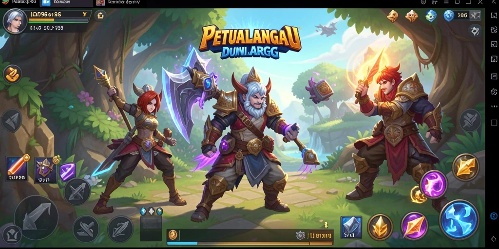 Tampilan gameplay seru dari ID098 dalam dunia ARPG yang menakjubkan.