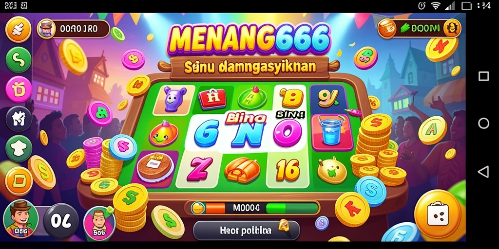 Screenshot Menampilkan Gameplay Seru dari MENANG666 Bingo.