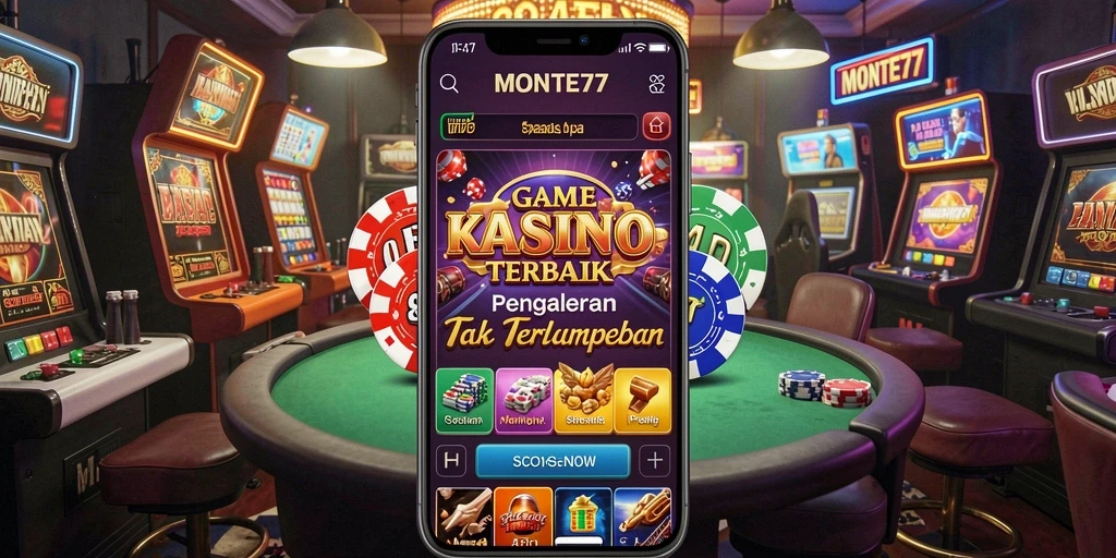 Tampilan antarmuka gameplay <strong>MONTE77</strong> yang menarik dan interaktif.