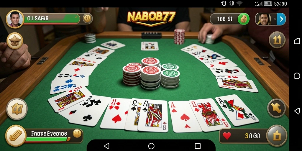 Tampilan gameplay Gaple yang seru dan interaktif.