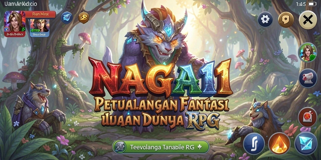 Tangkapan layar dari NAGA11 menampilkan aksi pertempuran yang intens.