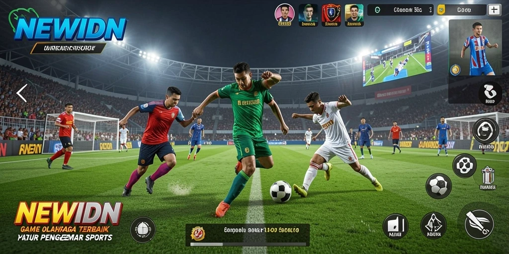 Tampilan gameplay nyata dari olahraga di NEWIDN.