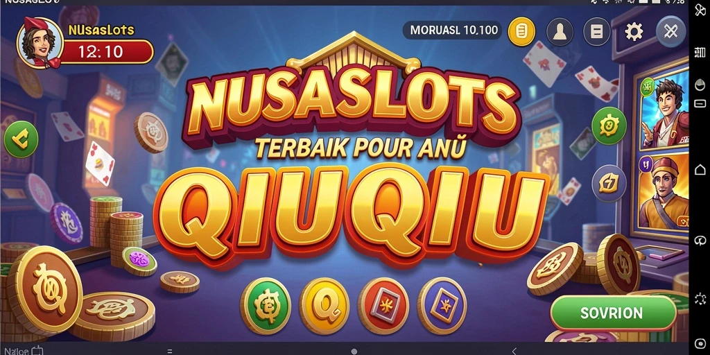 Tangkapan layar utama NUSASLOTS menampilkan cara bermain QiuQiu yang seru.