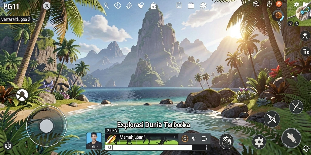 Screenshot PG11 menampilkan aksi seru dalam dunia Open World yang luas.
