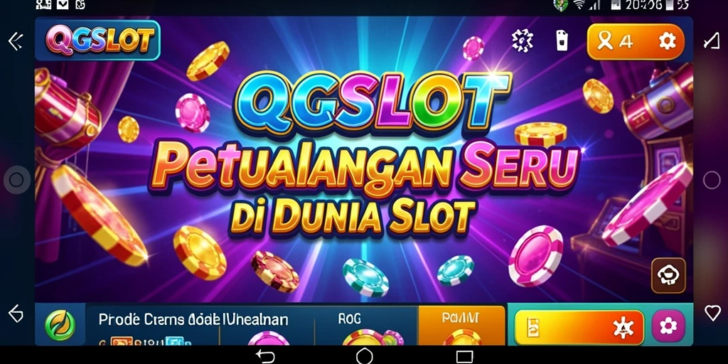 Tampilan gameplay QQSLOT yang menakjubkan dan penuh warna.