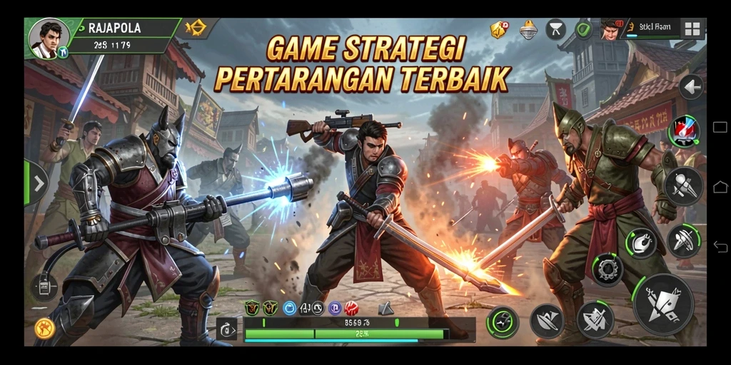 Tampilan menarik gameplay RAJAPOLA dengan strategi mendebarkan.