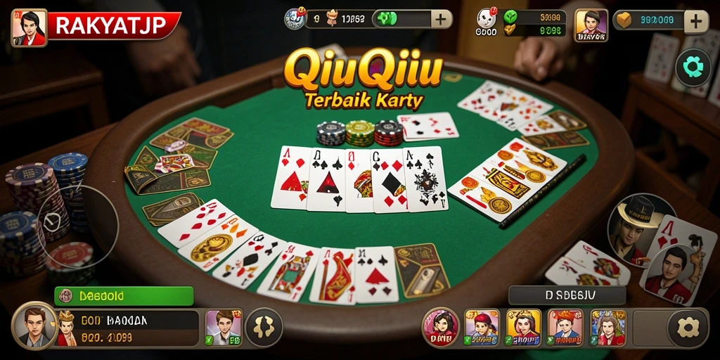 Gameplay seru RAKYATJP menunjukkan keseruan bermain QiuQiu.