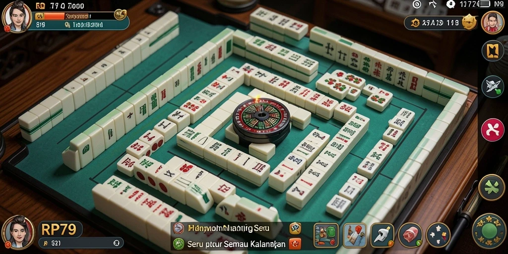 Tampilan menarik permainan Mahjong di RP79 dengan grafis memukau.