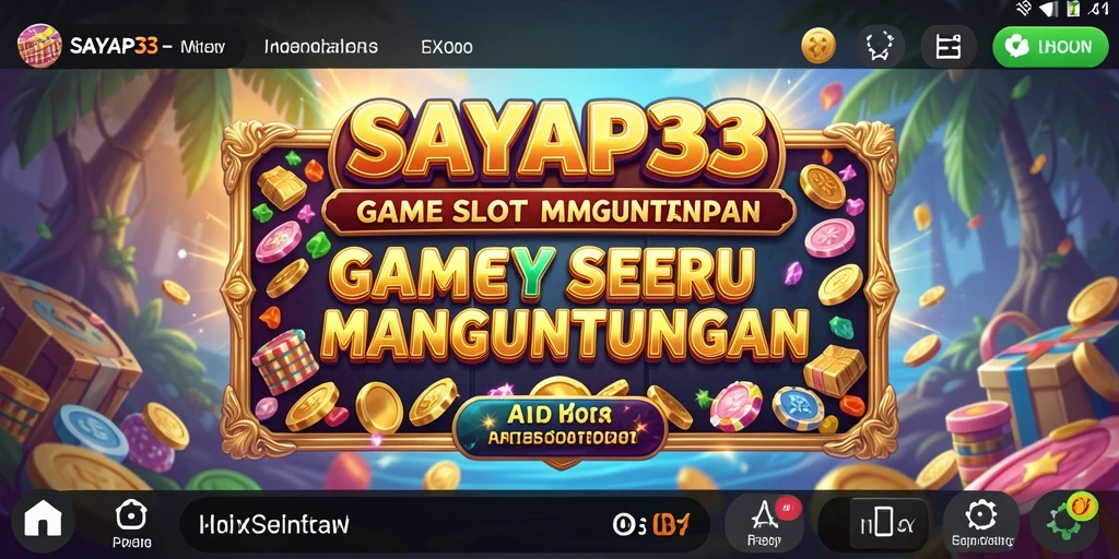 Tampilan seru dari gameplay SAYAP33 slot yang mengasyikkan.