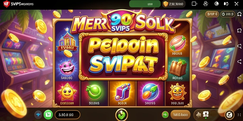 Tangkapan layar showing gameplay seru di SVIP5 dengan tema Slot.