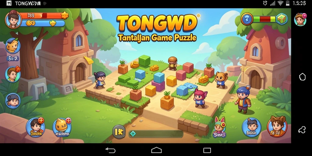 Tampilan gameplay TONGWD yang menantang dan menarik.
