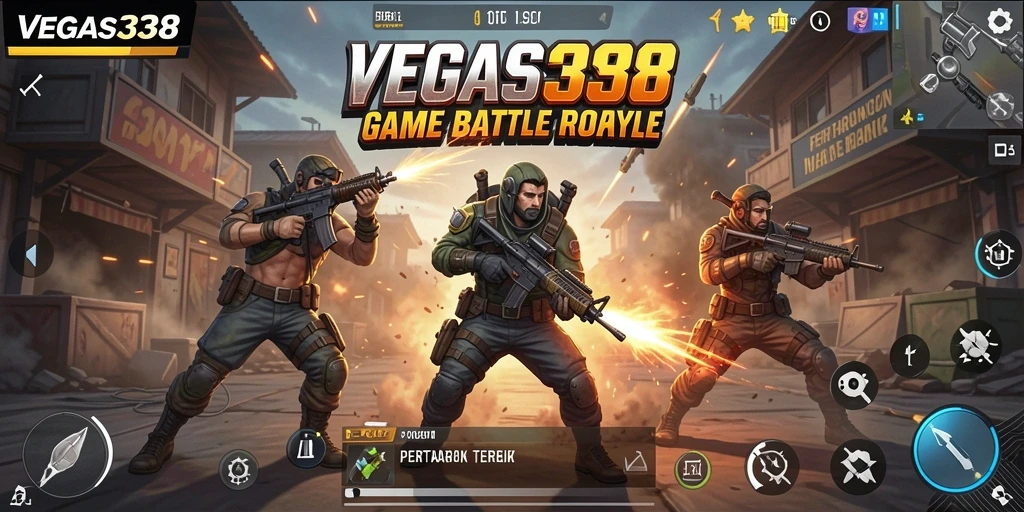 Gameplay mendebarkan di VEGAS338 dengan pertempuran Battle Royale.
