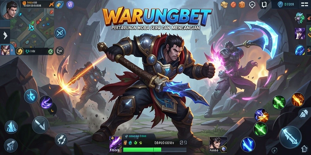 Gameplay seru dengan pertarungan tim di WARUNGBET.